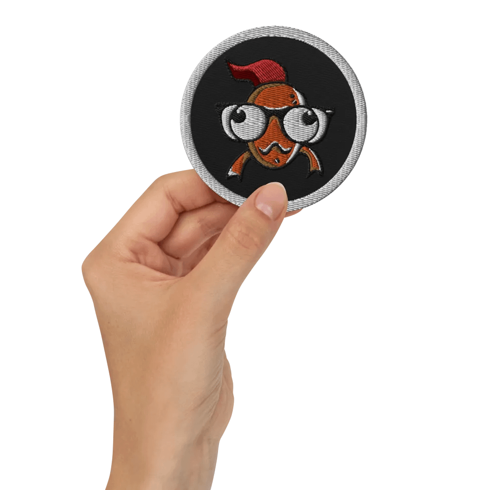 FEESH Logo Circle Patch [white border] product image (2)