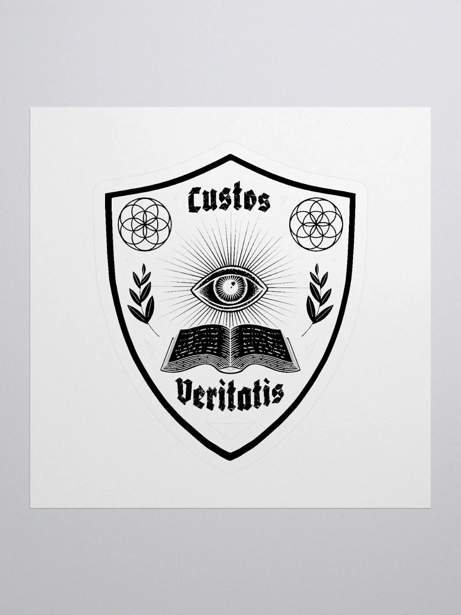 Custos Veritatis Sticker Black & White product image (1)