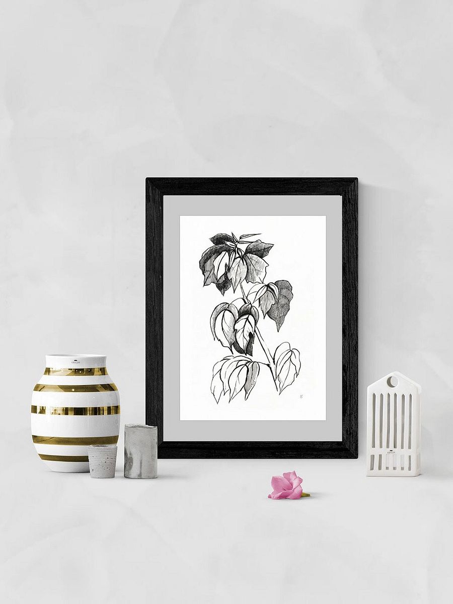Botanical Bliss Matte Poster - Stylish Graphical Twig product image (7)