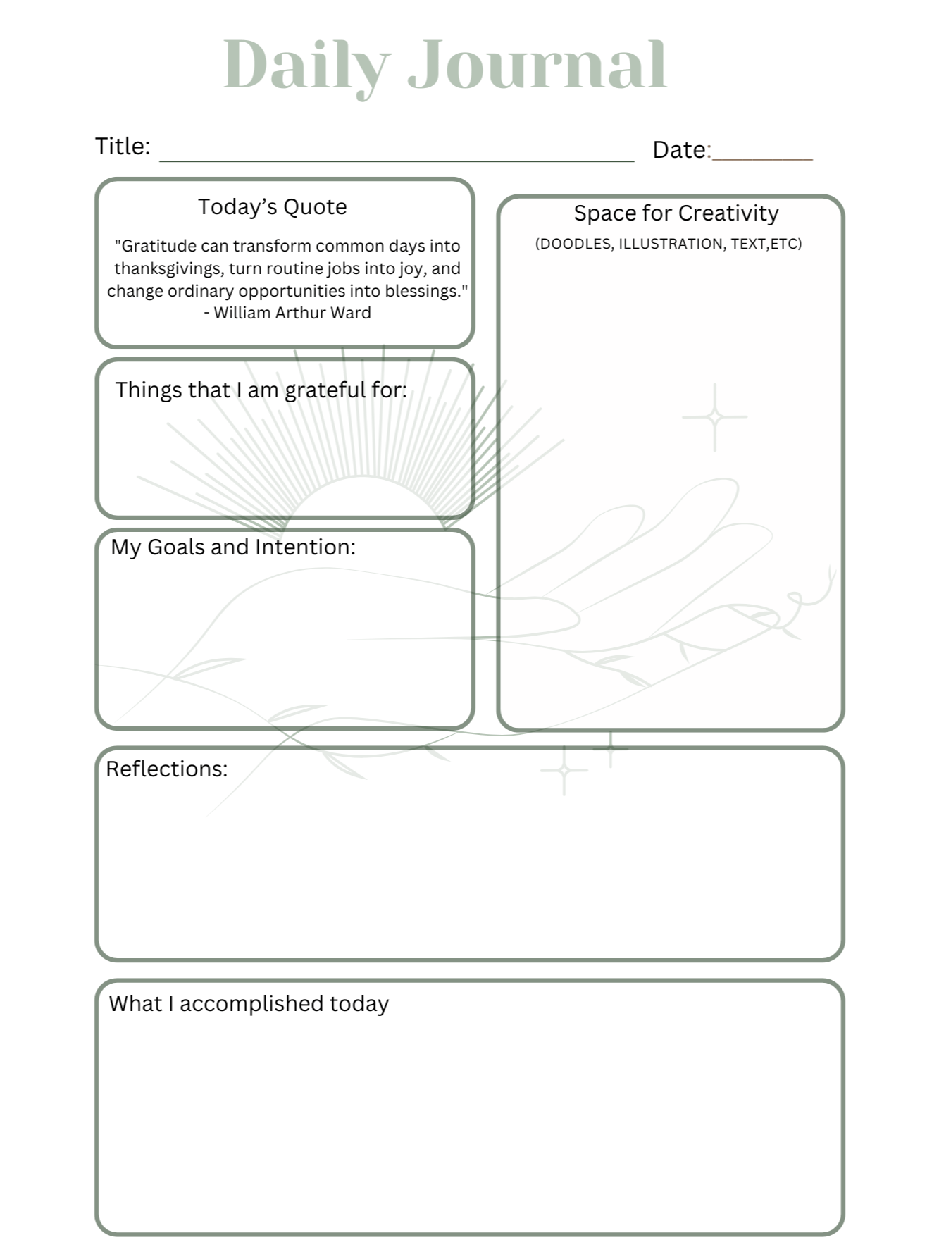Gratitude and Growth: A Simple Daily Journal product image (4)