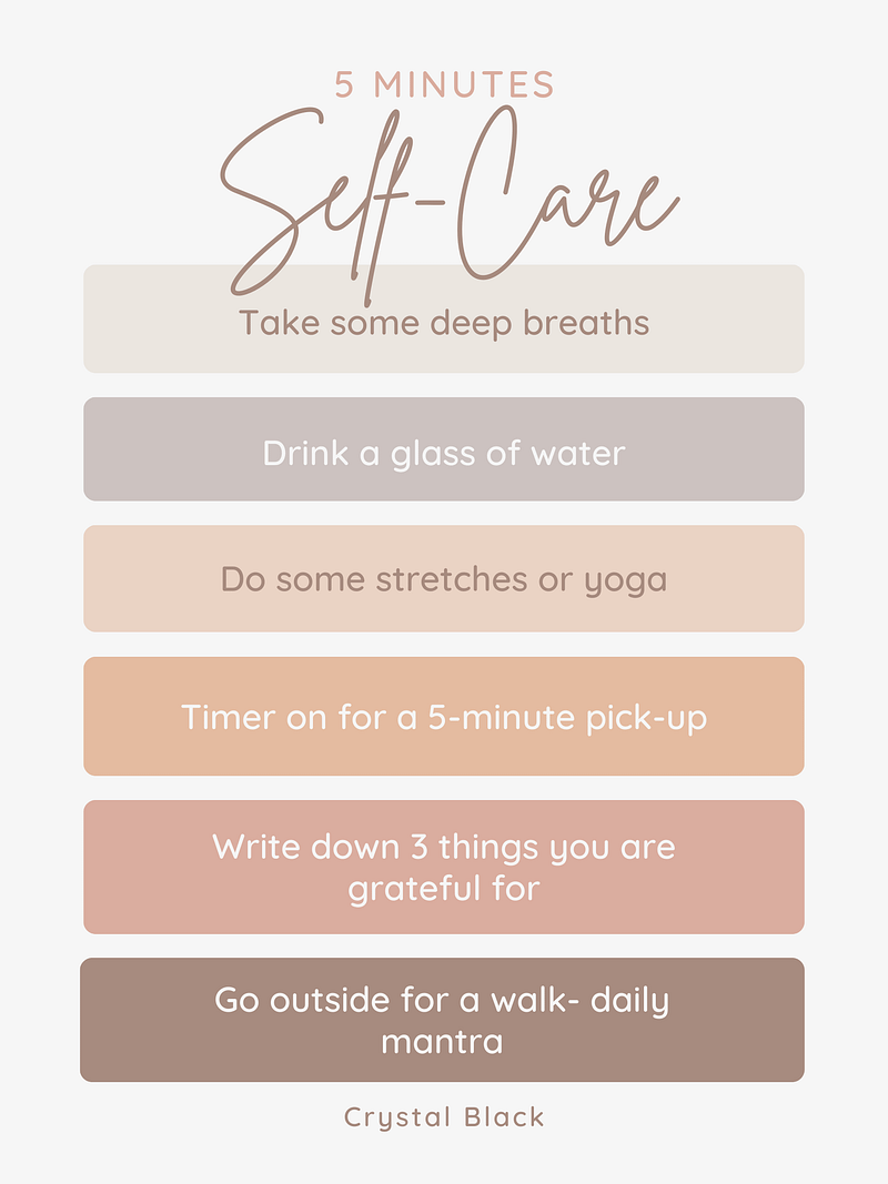 5-Min to Self Care - Daily Actions Affirmative to Loving Yourself