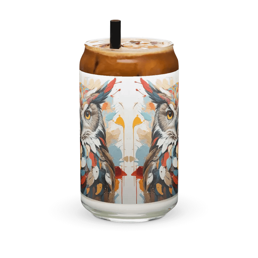 Twilight Guardian Owl Glass Can Sipper product image (8)