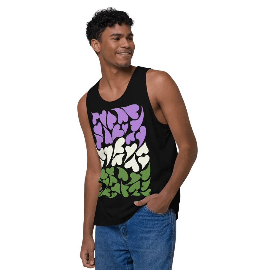 Nestled PRIDE Genderqueer Tank Top product image (11)