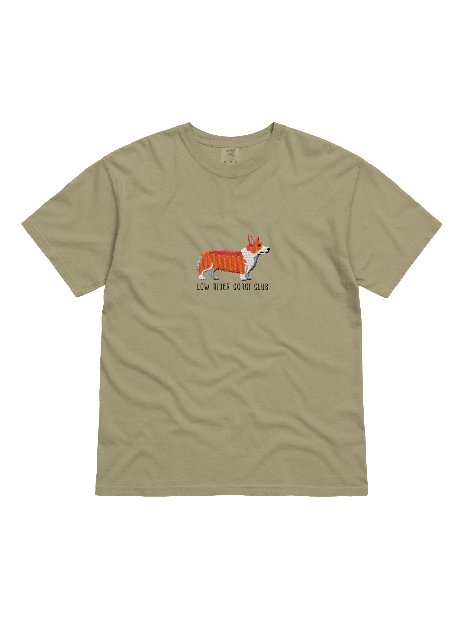 Low Rider Corgi Club T-Shirt(Embroidered) of a Pembroke Welsh Corgi(Red) product image (21)