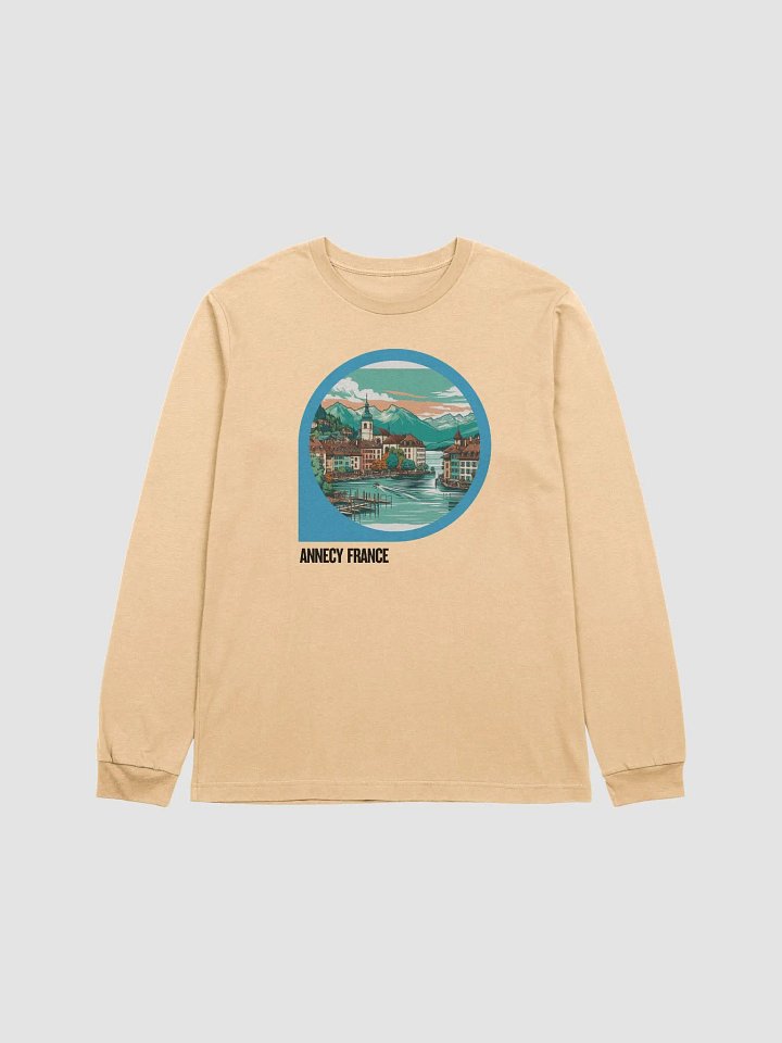 Bella+Canvas Supersoft Long Sleeve T-Shirt | AI Design Annecy city product image (2)