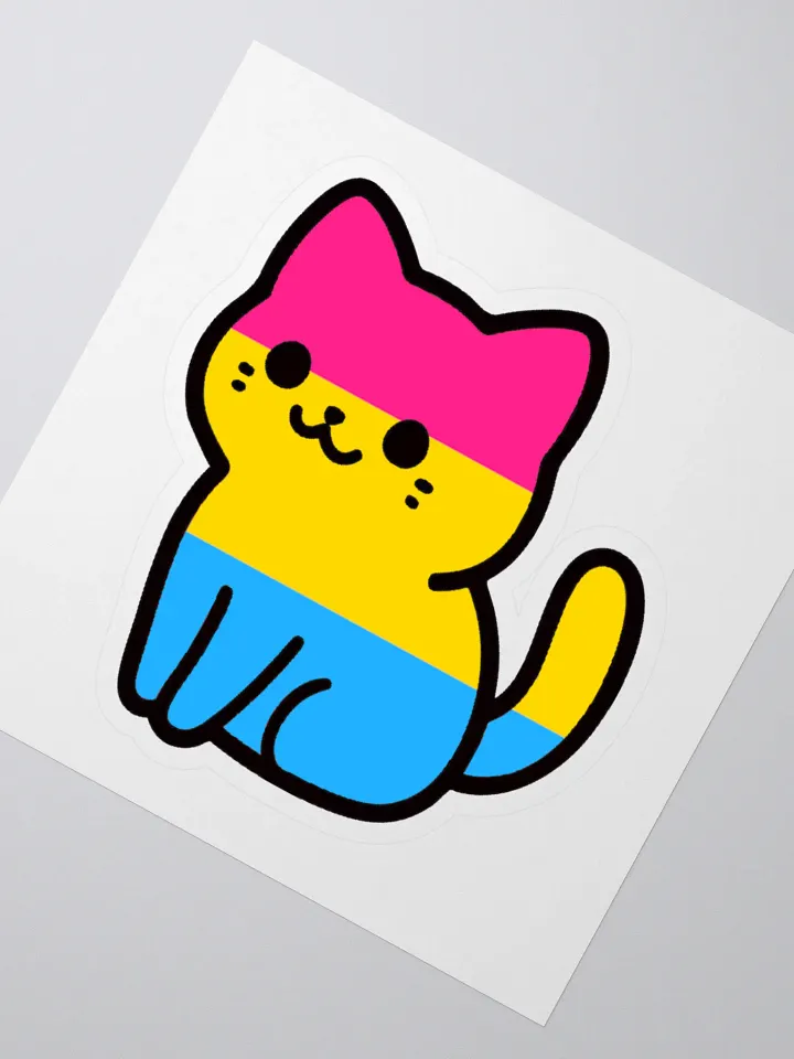 Pansexual Pride Kitty Sticker product image (2)