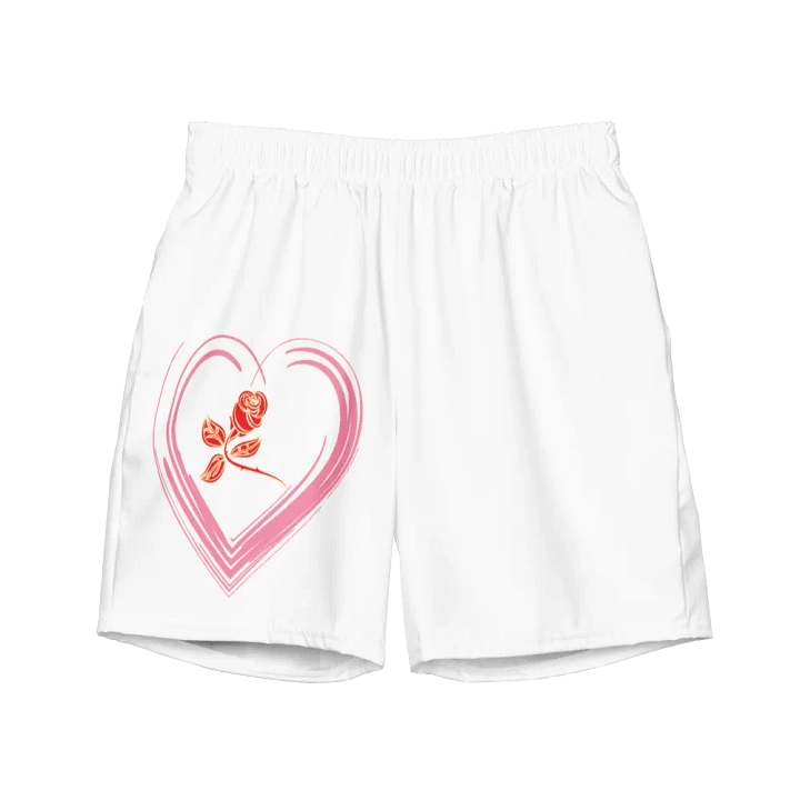 Golden Rose Heart All-Over Swim Trunks product image (2)