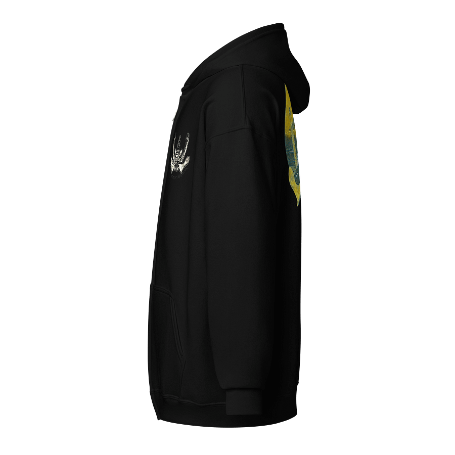 Twin anchor yellow Mount Rainier Marshall Foss Zip Hoodie product image (3)