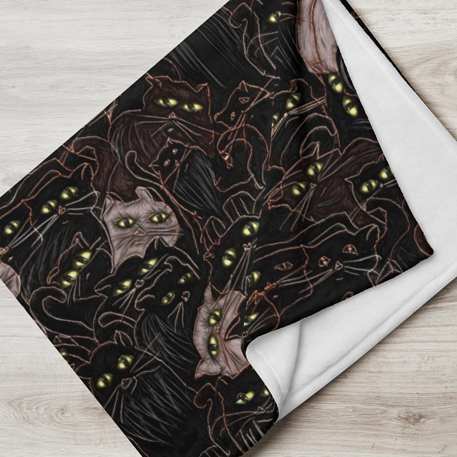 Black Cats Throw Blanket product image (17)