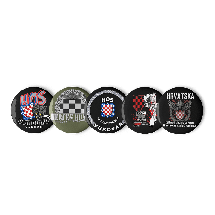 Panther Shield Pin Button Set product image (1)