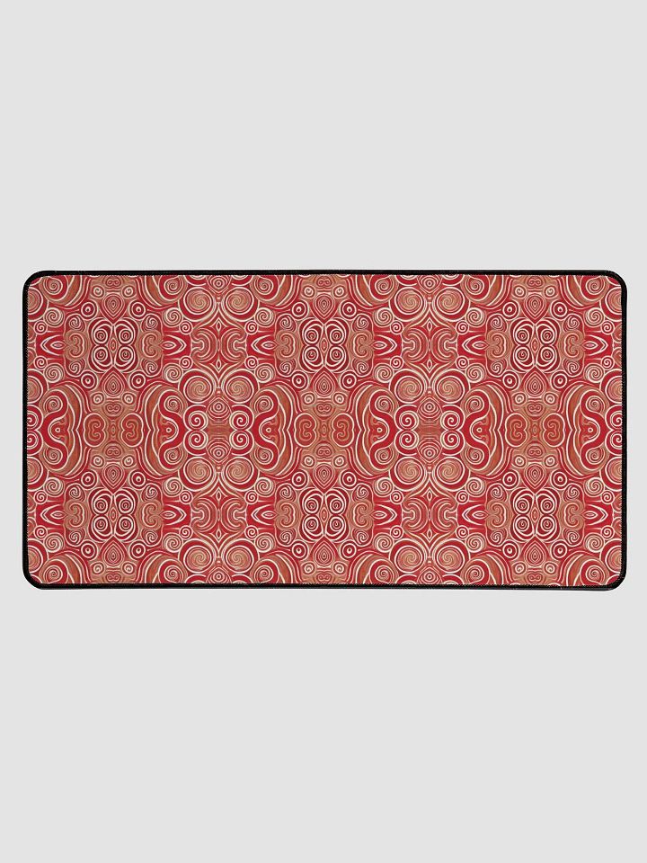 Funky Cherry Liquid Swirls Tie-Dye Desk Mat product image (2)