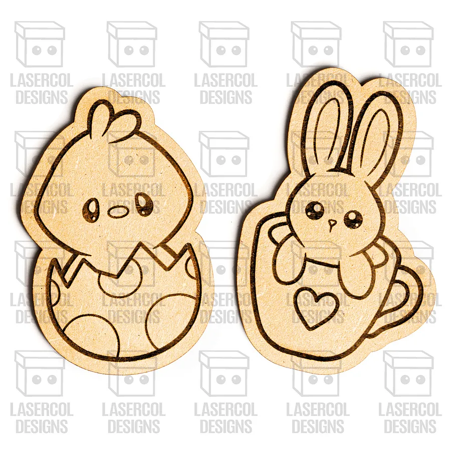 Easter Bunny Paint Kit DIY Cut Outs Set 5 - Laser Cut Files product image (5)
