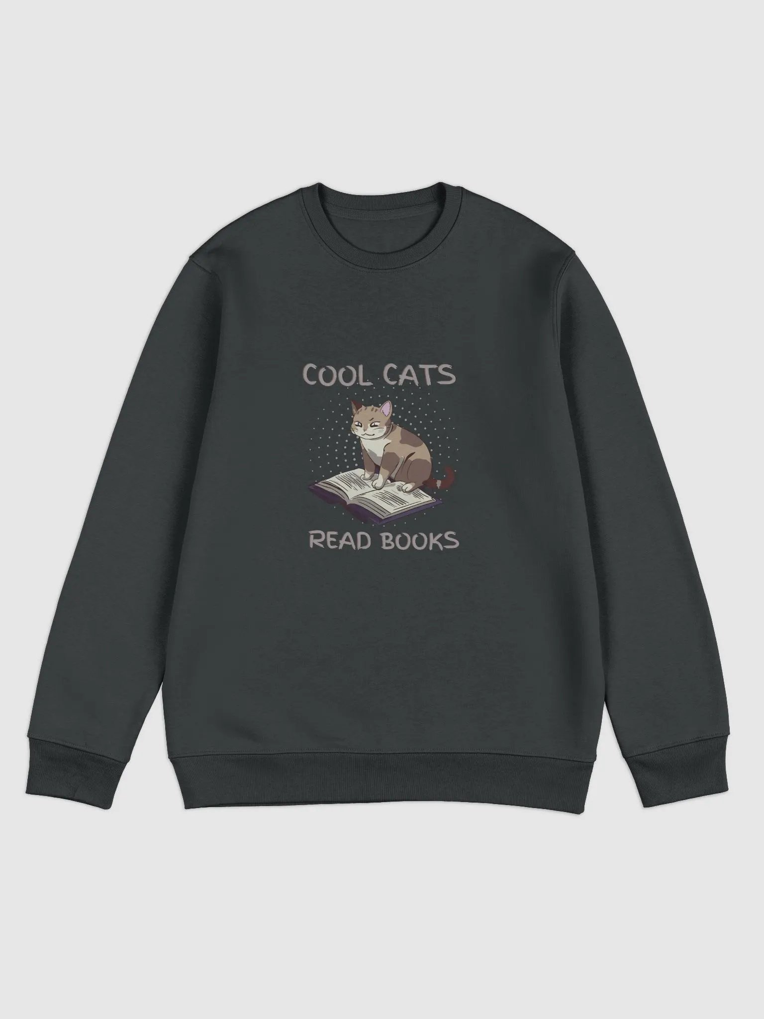 Cool Cats Read Books Unisex Sweatshirt product image (2)