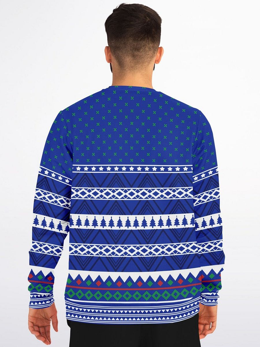 "Freeze" Snowman Police Christmas Sweater | Funny Holiday Law Enforcement Sweatshirt | Ugly Christmas Party Outfit product image (4)