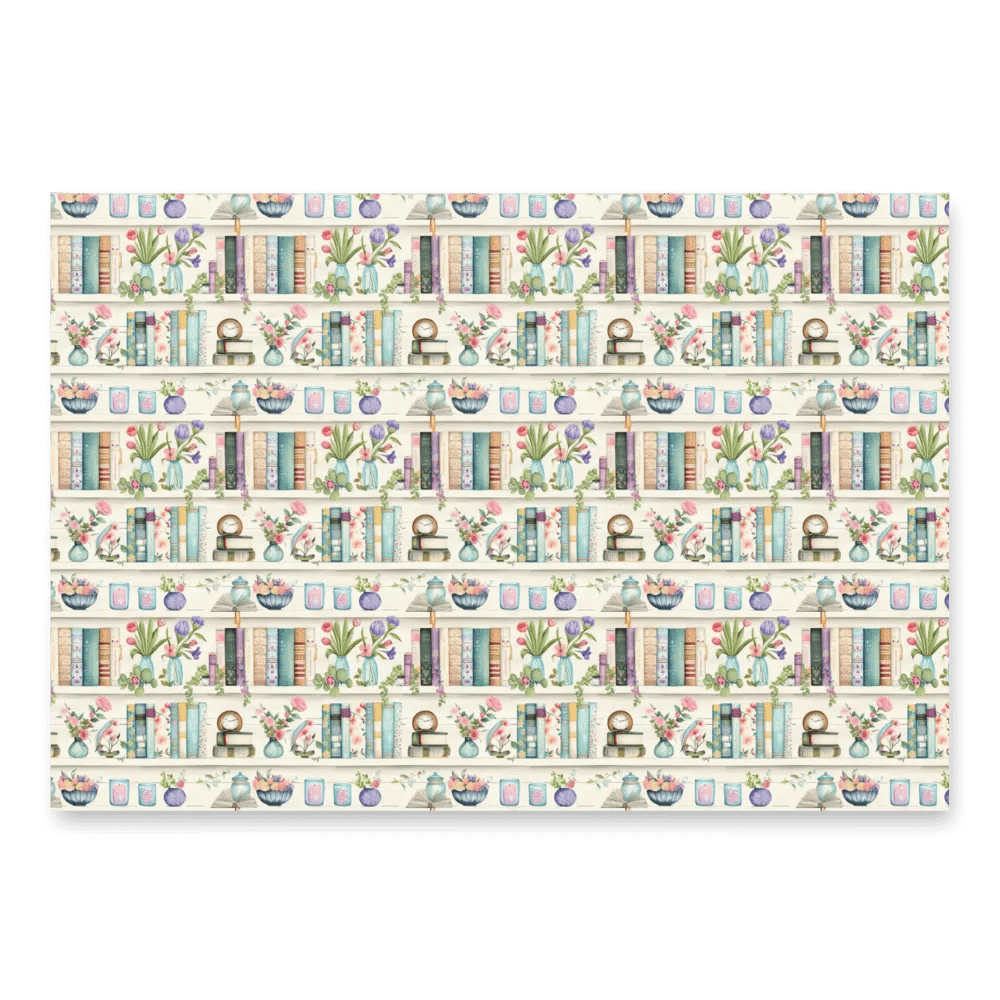 Papier Cadeau Bibliothèque Fleurie product image (7)