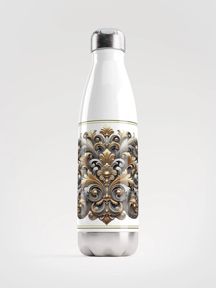Opulent Scrollwork Stainless Steel Water Bottle product image (1)