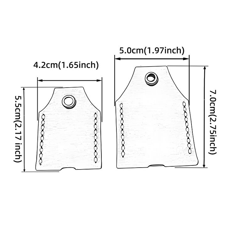 MEEBOY Personalized handmade leather key sleeve; Custom leather keychain; Protective Key cover for Broken Key product image (2)