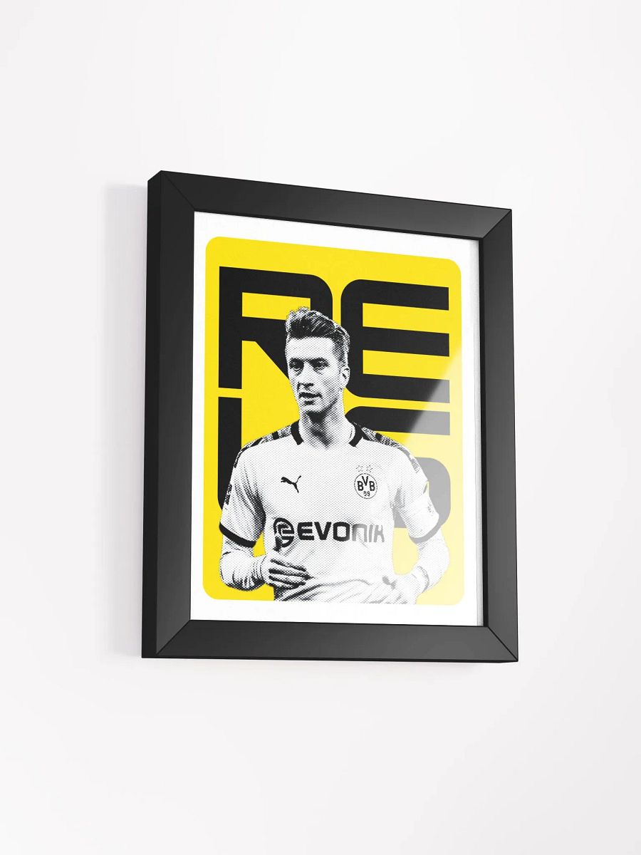 Marco Reus BW Borussia Dortmund Name Art Framed Print product image (3)