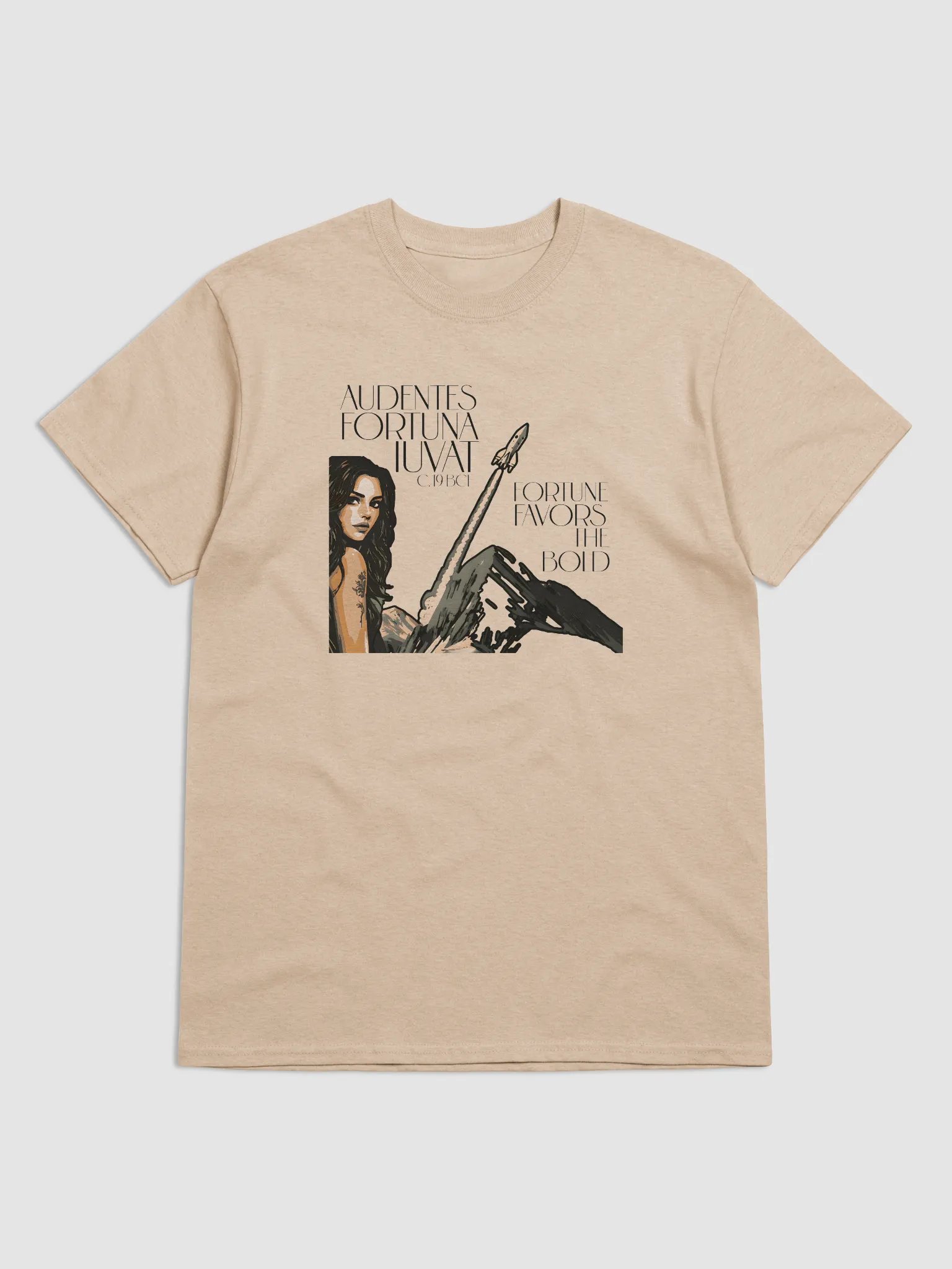 Fortune Favors the Bold Rocket T-Shirt product image (1)