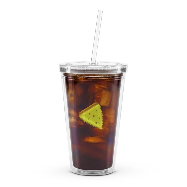 CUFK Pizza Double Wall Clear Plastic Tumbler (16oz.) product image (2)