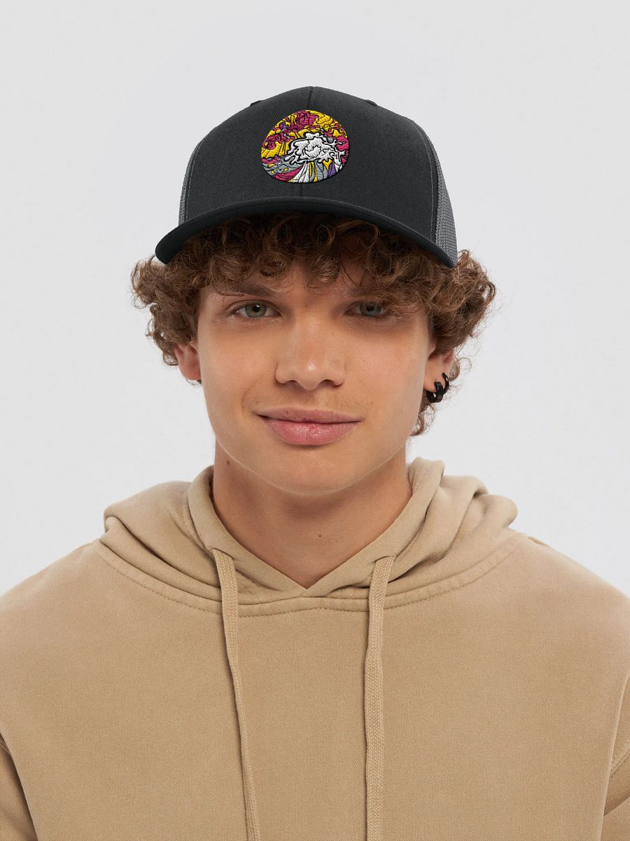 Vibrant Swirls Snapback Hat - Wave at Sunset product image (40)