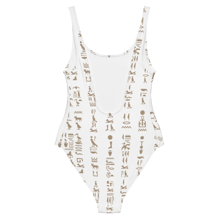 Isis Hieroglyphics White All-Over Swimsuit product image (6)
