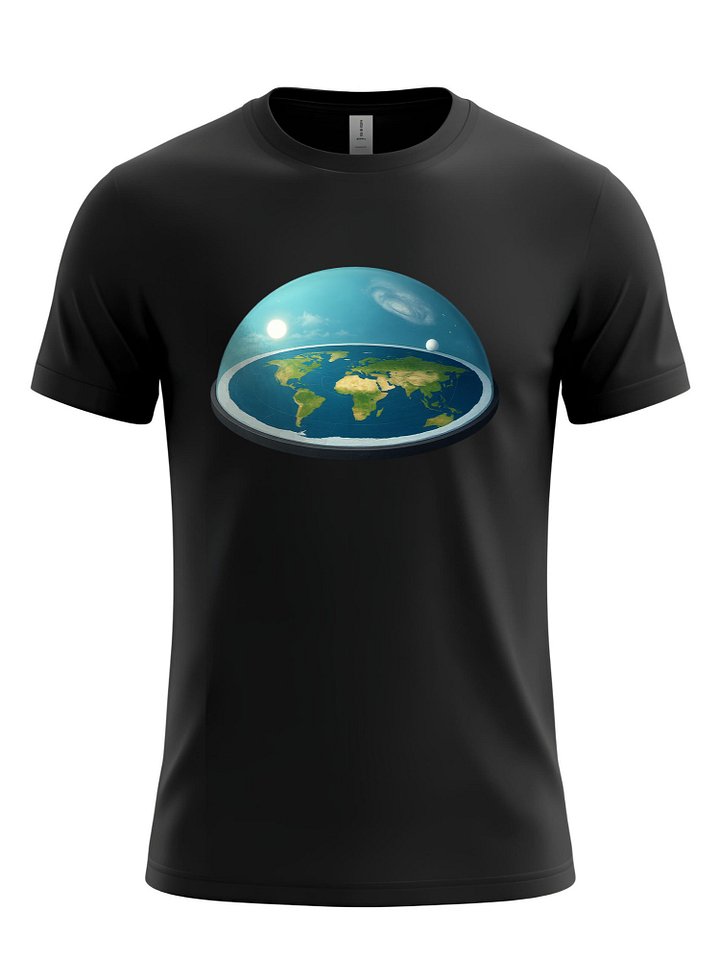 Flat Earth Dome Model - 3D Scientific Visualization T-Shirt product image (1)