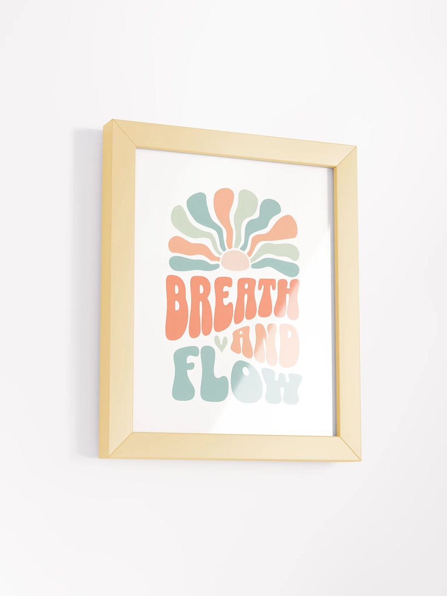 Breathe & Flow Framed Poster 🧘‍♀️ product image (15)