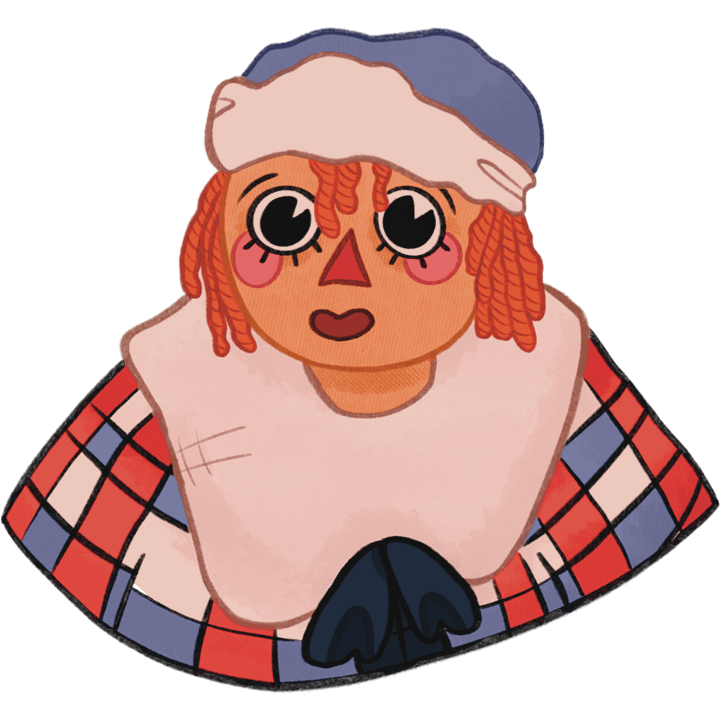Raggedy Andy Sticker product image (1)