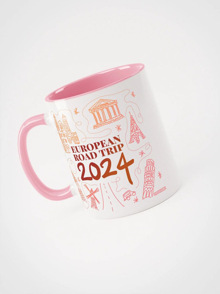 European Road Trip Souvenir Mug (Warm Colors) (11oz) product image (3)