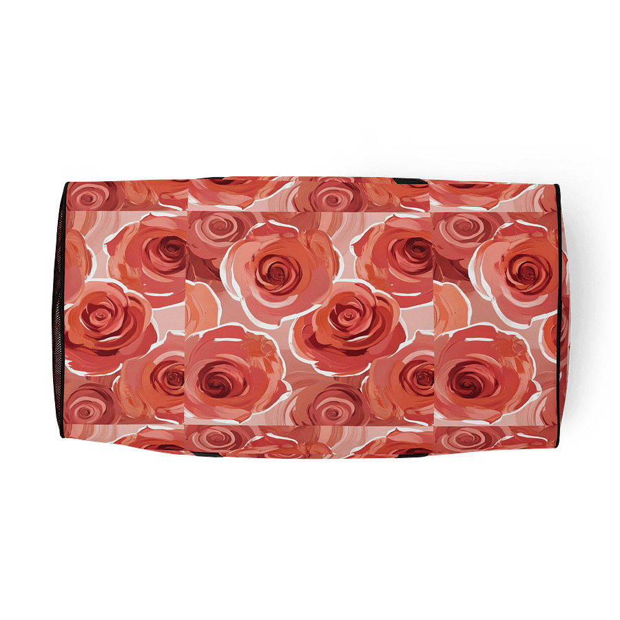 Dark Peach Rose Garden Dreams Duffle Bag product image (5)