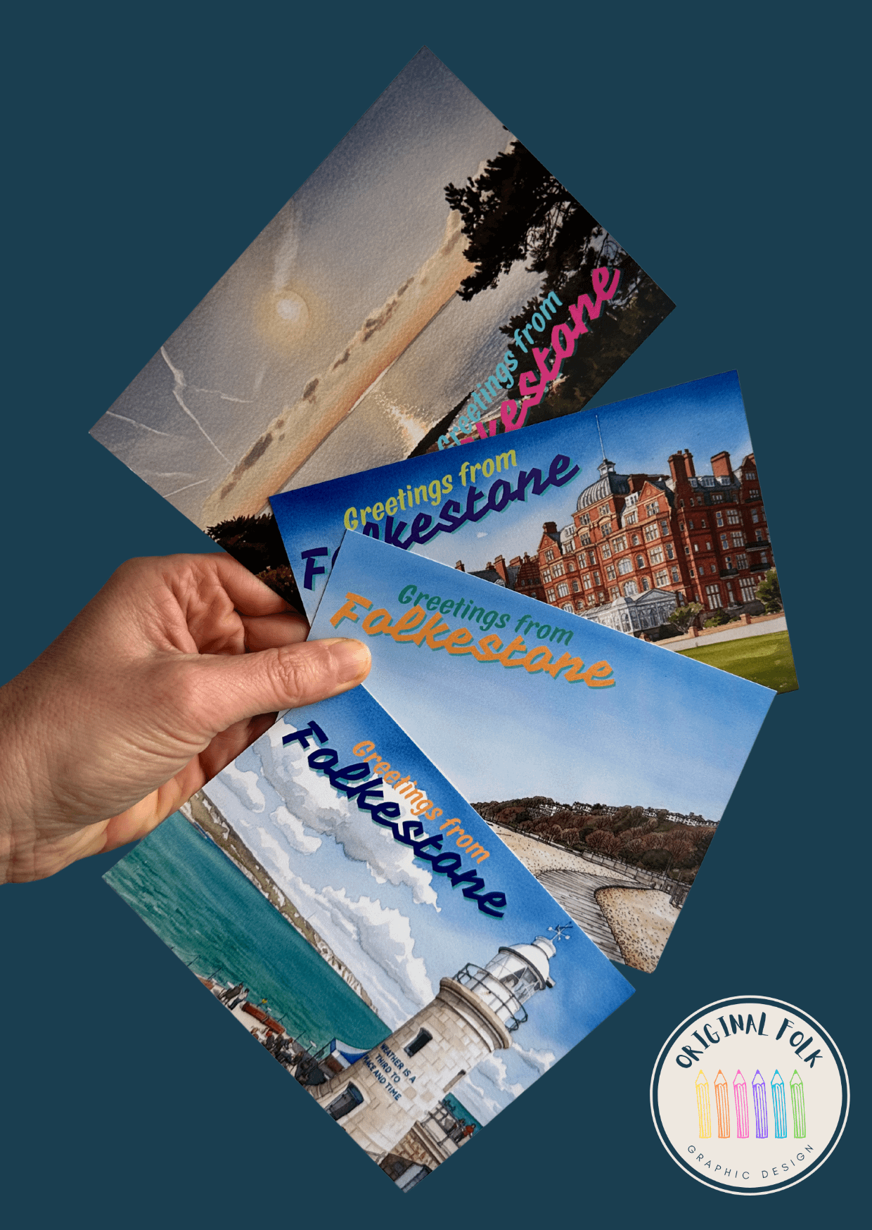 Folkestone Postcards - Bundle of 4 cards product image (2)