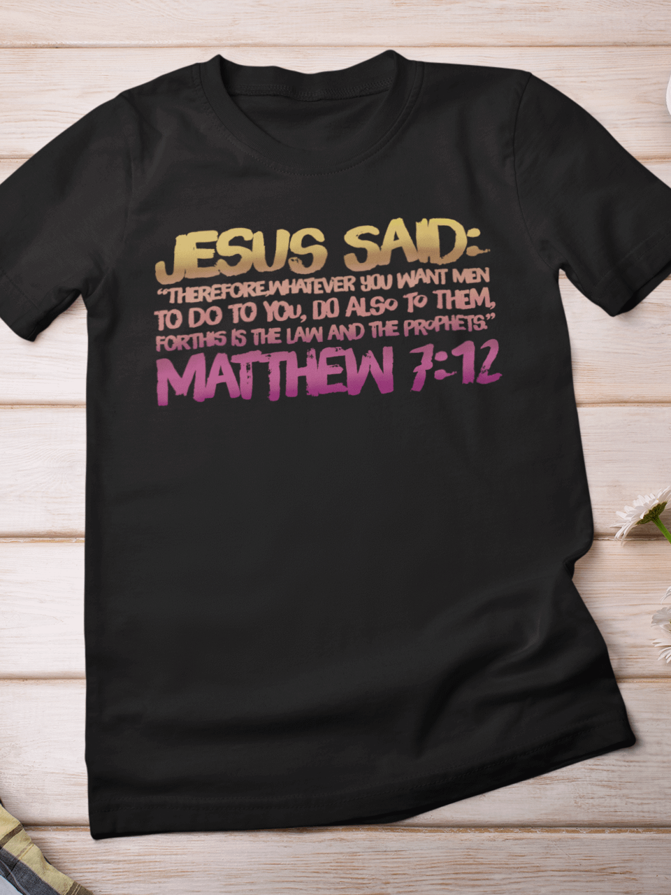 Christian Shirt The Golden Rule Matthew 7:12 product image (1)