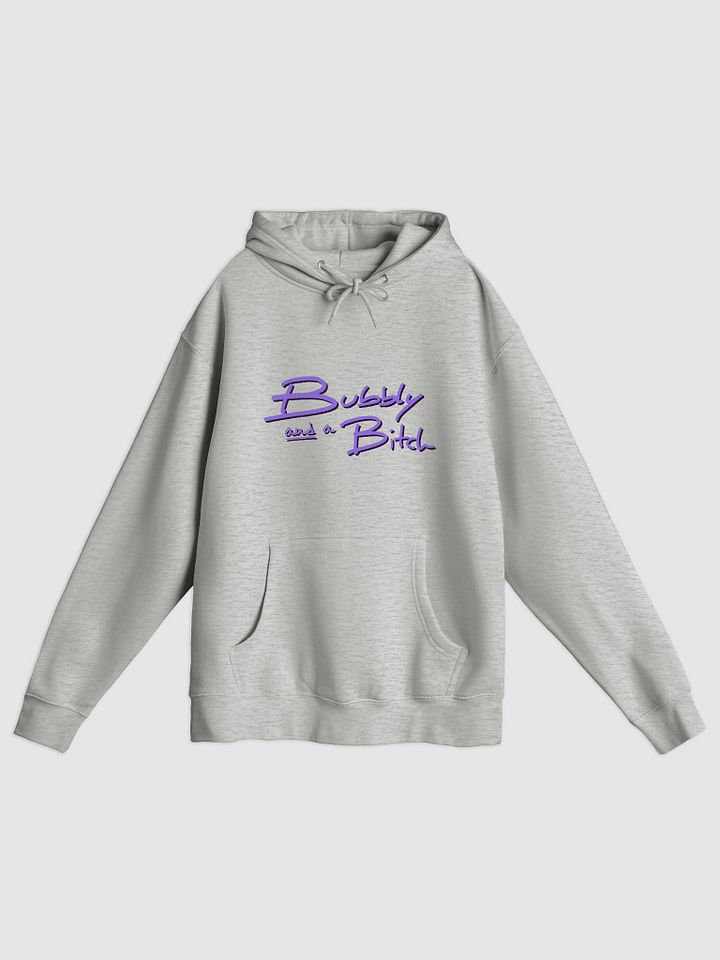 Bubbly and a B*tch (purple shadow design) printed premium pullover hoodie product image (5)