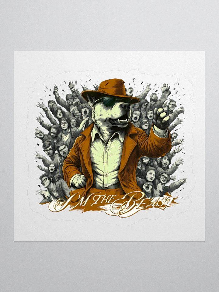 BEAST Mode Poster | I'M THE BEAST | Sticker product image (3)