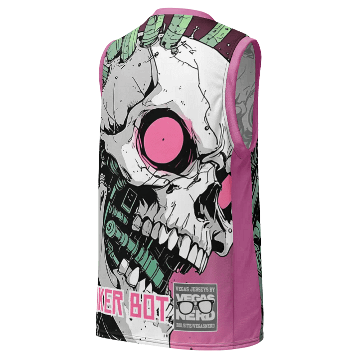 POKER BOT Cyber Skull BB Style Polyester Jersey product image (2)