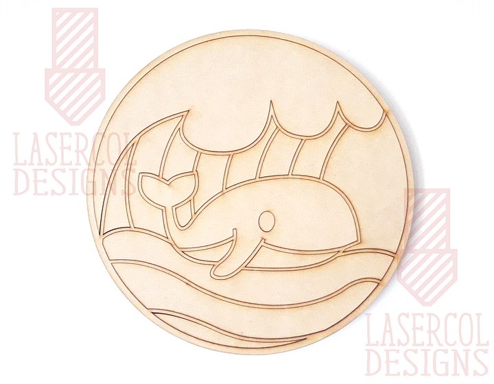 Whale DIY Paint Puzzle - Laser Cut Files product image (2)