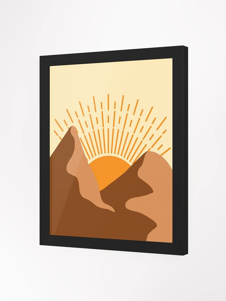 Mountain Sunrise Framed Matte Poster product image (26)