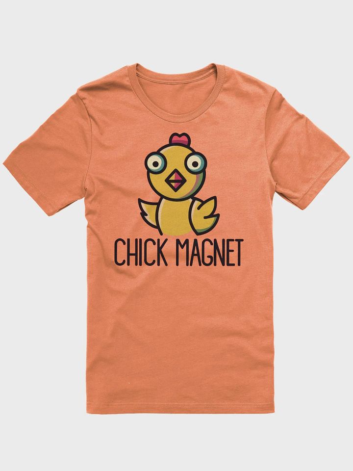 Chick Magnet Funny T-Shirt, Cartoon Chicken Graphic Tee, Casual Unisex Shirt, Cute Farm Animal Top, Humorous Gift Idea for Friends Classic Tee product image (1)