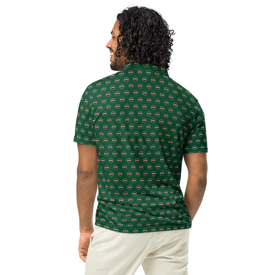 TFOT SlimFit Sandy HexaFusion Green Polo Shirt product image (8)
