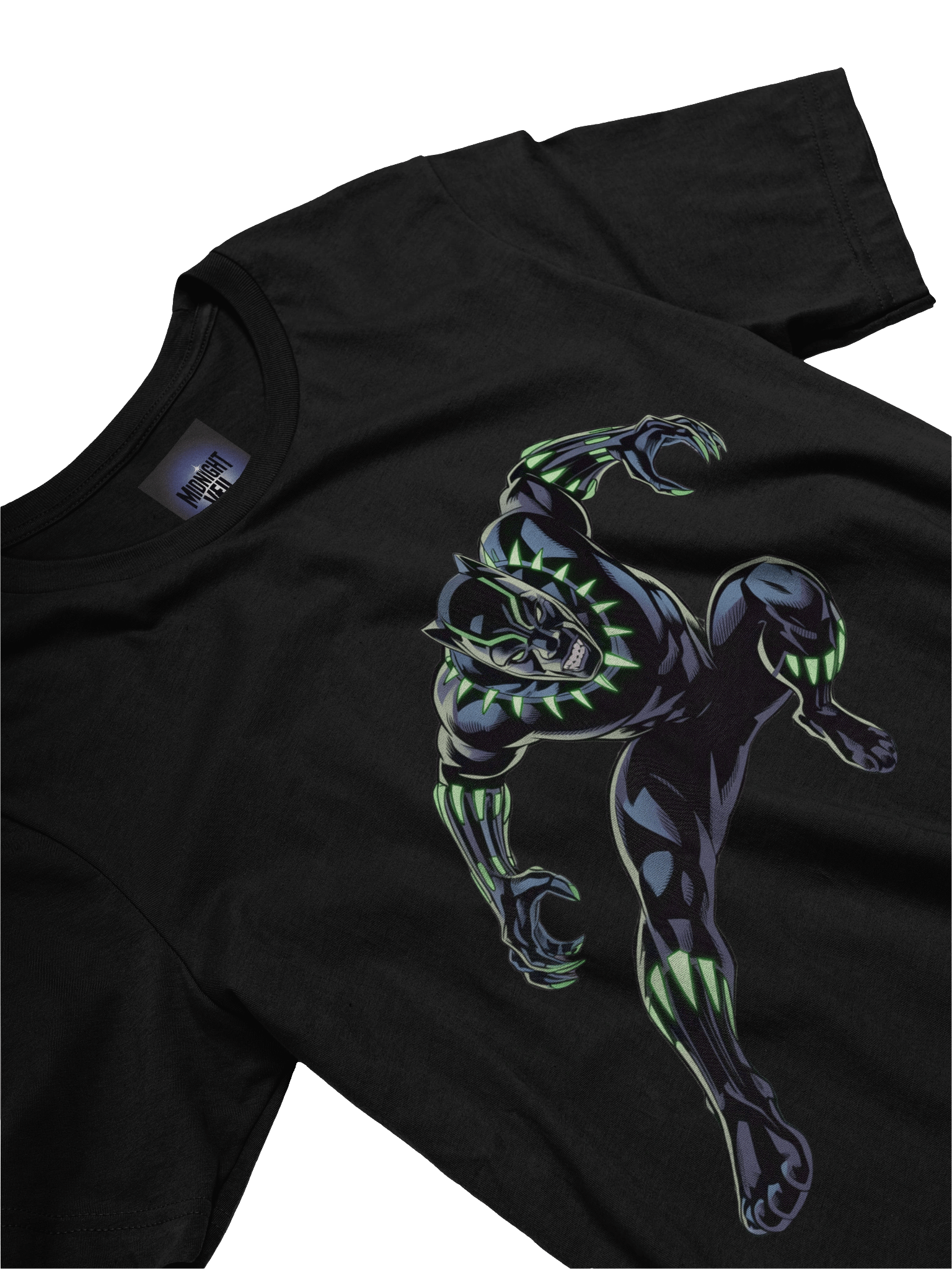 Black Panther Neon Claw Supersoft T-Shirt – Vibranium Glow Guardian product image (5)