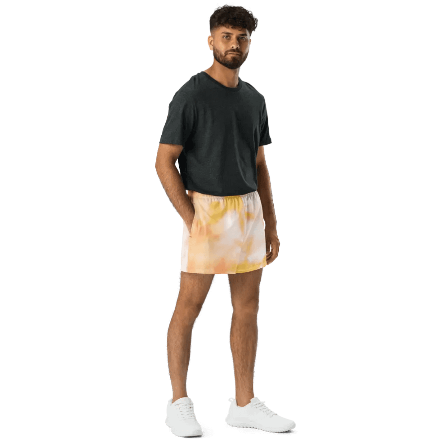 Dreamy Watercolor Print Athletic Shorts product image (8)