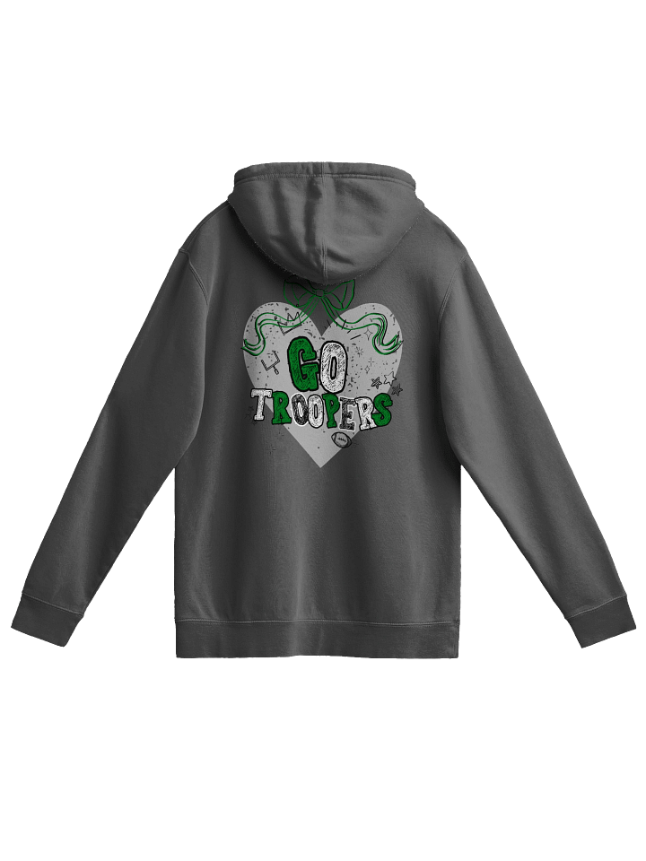 Vintage 'GO TROOPERS' Heart Hoodie product image (2)