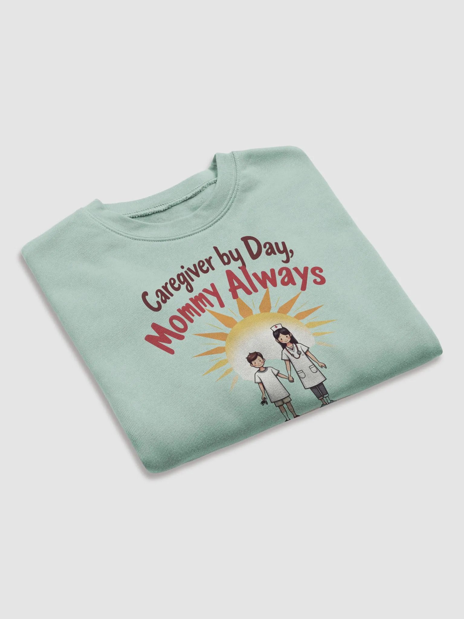Sunshine Nurse Mom Crop Sweatshirt product image (19)