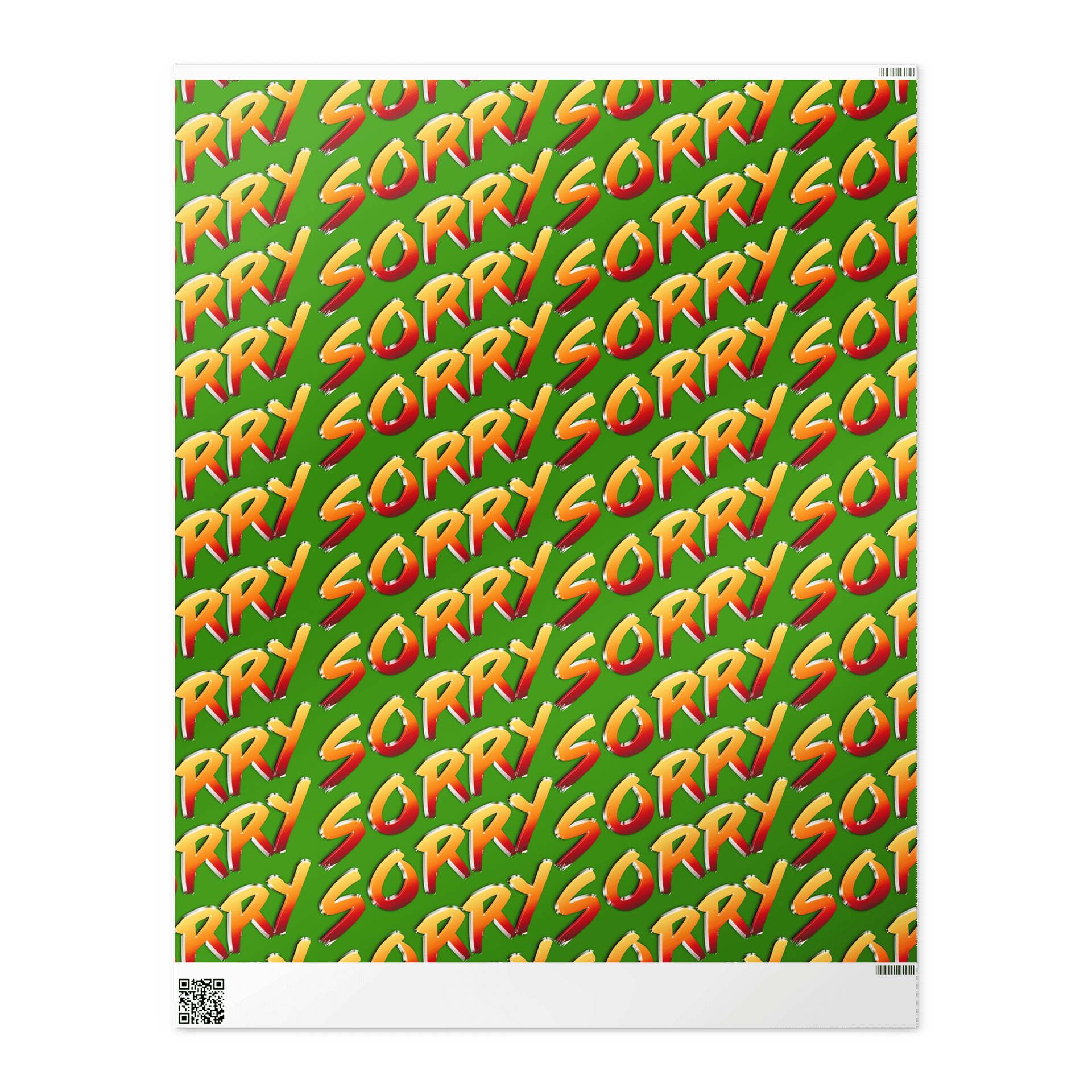 SORRY WRAPPING PAPER product image (1)