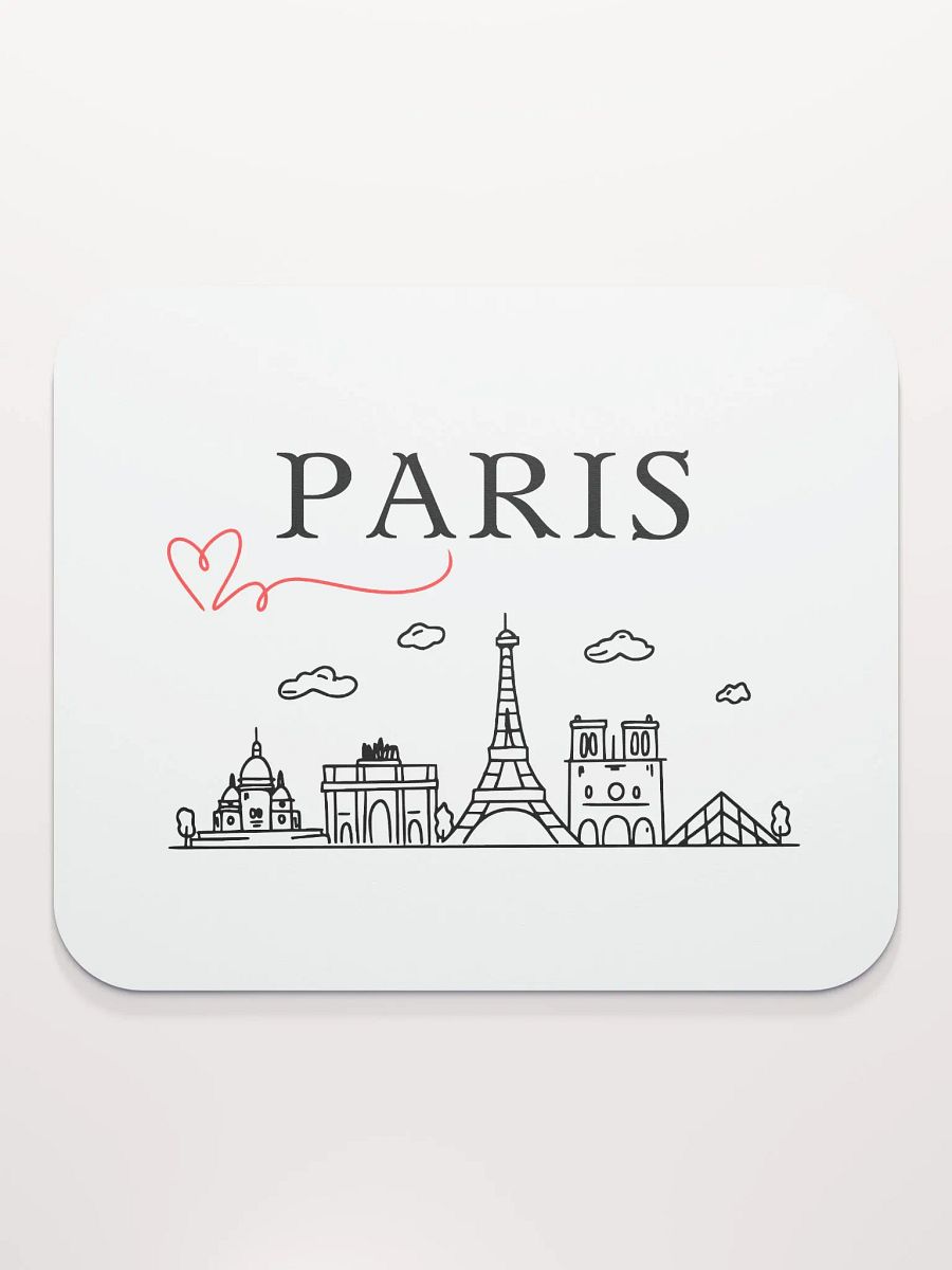 Love Paris with Monuments Mouse Pad product image (3)