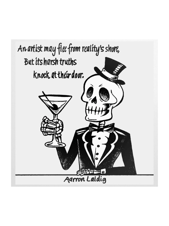 Mr. Bone Daddy Artists and Reality vinyl sticker product image (1)