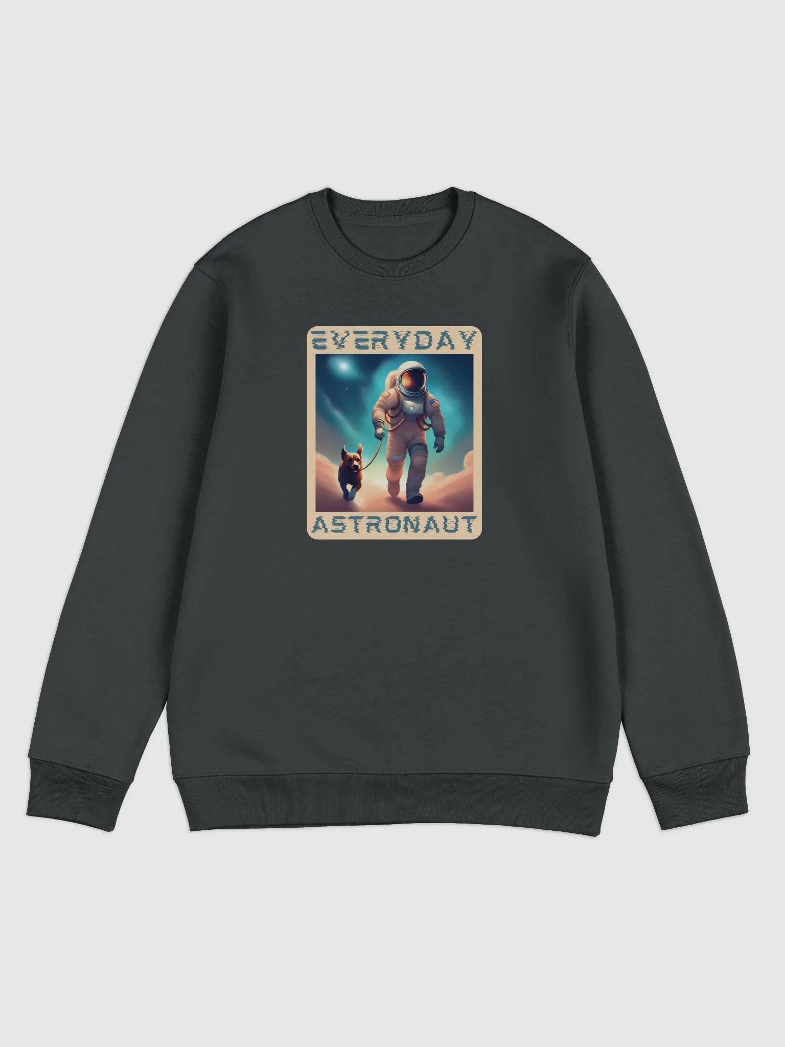 Everyday Astronaut Walking the Dog Unisex Sweatshirt product image (1)