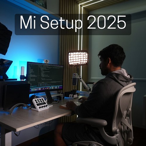 El Setup que uso como Programador Remoto.

#TechSetup #EssentialGear #Productividad #DevLife #SetupMinimalista #Setup