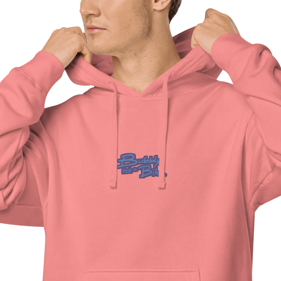 Bubbly and a B*tch (C. violet design) embroidered pigment-dyed hoodie product image (8)